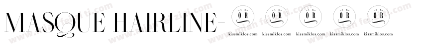 Masque hairline字体转换